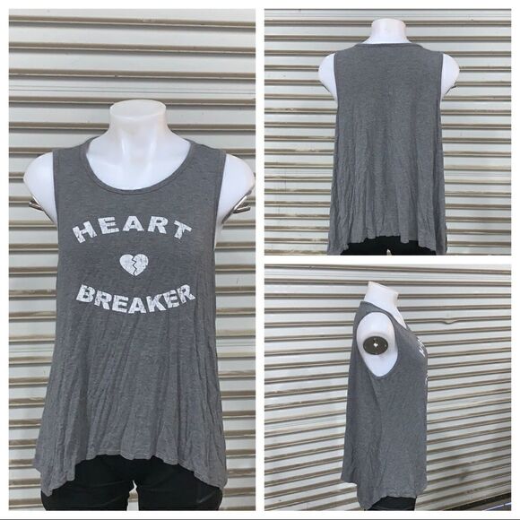 Enough about me sleeveless heart breaker top - Picture 1 of 6